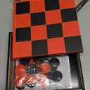 HI-Q Checkers & Tic-Tac-Toe Board Game Set  Classic Strategy for Kids & Family  Features Interlocking Stacking Pieces & Folding Board  Ages 6+