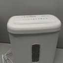 Amazon Basics 8-Sheet Cross Cut Paper and Credit Card Shredder for Security, Heavy Duty, White