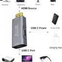 HDMI to USB C Adapter | 4K@60Hz HDMI Source to USB-C Display Converter for XR/AR Glasses(XREAL One,Air 2 Pro,VITURE Pro,RayNeo Air 2s,Rokid),Portable Monitors,Laptop,Switch,PS5/4,Xbox