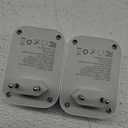 2 Pack European Plug Adapter USB C, TESSAN US to Europe Adapter 4 Outlets 3 USB Charger, Type C International Power Adaptor to Italy Spain France Portugal Iceland Germany, Europe Travel Essentials