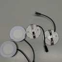 4 Pack 12V DC 1.5W Range Hood Lights with SM Socket Male Head Round 68mm 6500K Plastic, Hole Closet Stove LED Light Recessed, Bright White Kitchen Range Hood Light Bulbs Replacement