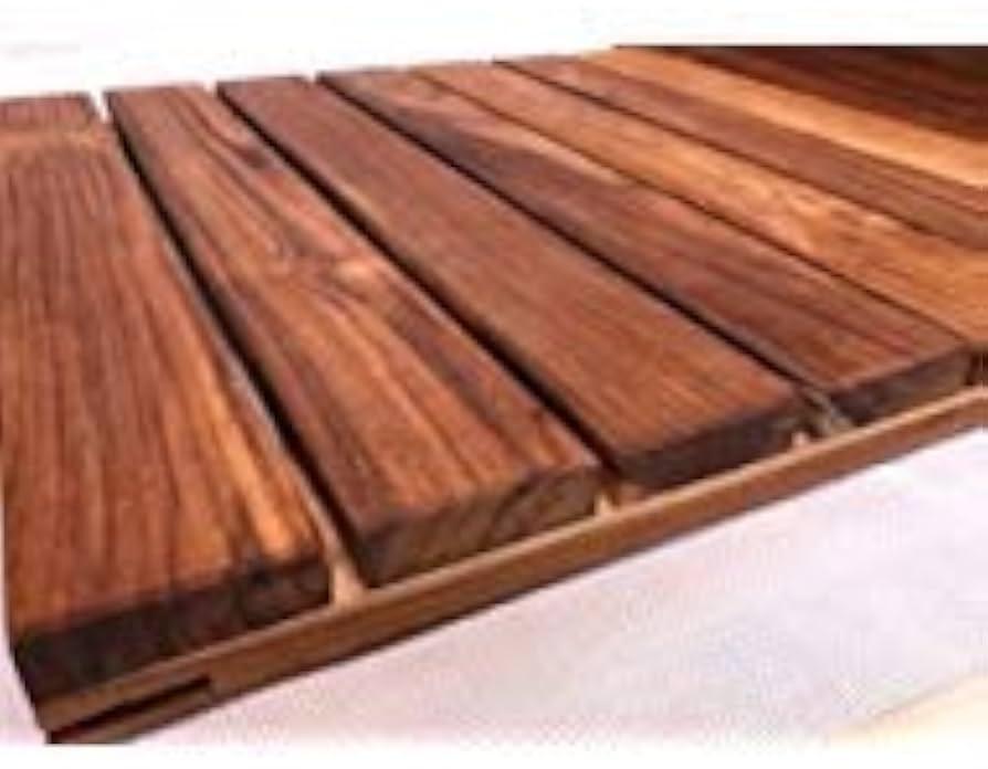Teak Heavy Duty Shower Mat, 31"x 20"