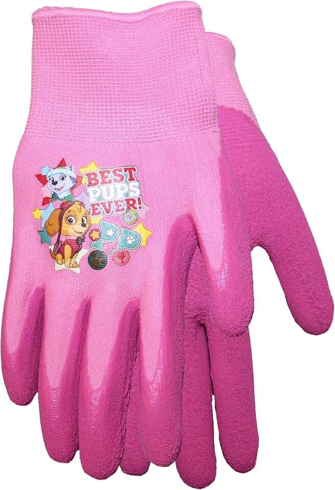 Midwest Quality Gloves Nickelodeon Paw Patrol Girls Kids Garden Gripper Glove, PWG100T, Toddler, 2 Count (Pack of 1) Pink, Set of 3