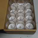 Homemory Acrylic Led Votive Candle with Auto Timer, 1.5" x 2.4" Flameless Led Tealight, Battery Powered Fake Electric Candles for Wedding Centerpiece, Table, Christmas Decor (12Pack)