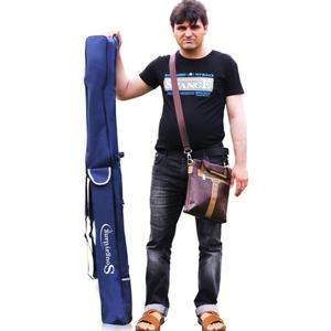 Sougayilang Fishing Rod Case Organizer Pole Storage Bag Fishing Rod and Reel Carrier Organizer for Travel (Blue-Length: 160cm/63in)