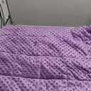 Weighted Blanket for Adults, Comfortable and Soft Throw Weighted Blanket with Premium Glass Beads for All Season 15 lbs 60"x80", Purple
