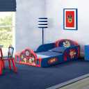Delta Children - PAW Patrol 4-Piece Toddler Room-in-a-Box Set Includes Sleep and Play Toddler Bed, Table, 1 Chair and Toy Box, Blue