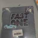 Race Car First Birthday Cake Topper, Fast One Theme Party Decoration, Blue and Gray Wooden Cake Topper