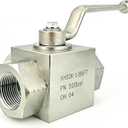 Autovo Hydraulic Valve 1/8 Inch 7250 PSI High Pressure, Shut-Off 3 Way Hydraulic Ball Valve KHB 1/8" NPT