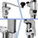 Commercial Can Opener Heavy Duty, 20" Stainless Steel Table Mounted Opener for #10 Cans up to 11" Tall, Professional Industrial Kitchen Tool with Cast Steel Base and Stainless Blade, Size: 20"