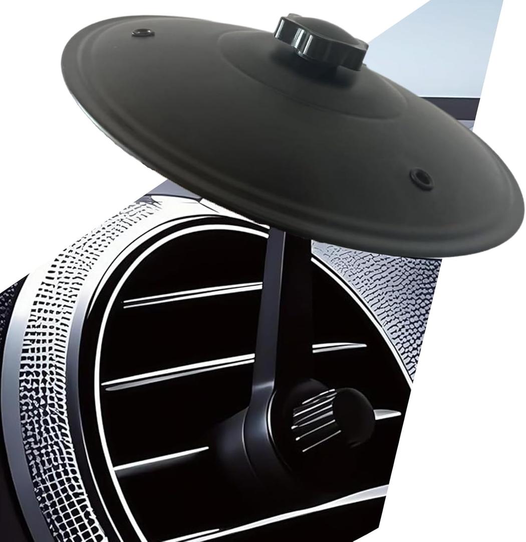 Car Cymbal, Car Crash Cymbal Air Vent - Easy Clip-On Mini Cymbal for Car Dashboard (black) Car Cymbal, Car Crash Cymbal Air Vent - Easy Clip-On Mini Cymbal for Car Dashboard (black)