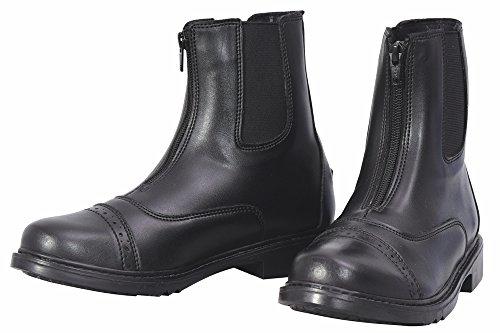 TuffRider Women's Starter Front Zip Paddock Boots, Black, 8.5