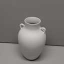 GeLive 10 Inch Matte White Ceramic Vase with Handles, Neutral Textured Modern Farmhouse Urn Vase for Pampas Grass, Eucalyptus, Fresh & Dried Flowers, Minimalist Vase for Living Room Table Centerpiece