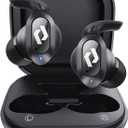 Wireless Ear buds Bluetooth Earbuds Wireless Charging Case Waterproof Headphones Built in Microphone Stereo Bass 64H Playback LED Power Display for iPhone Android Phones Computer Sports Gaming Workout (Black)