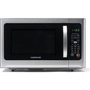 Farberware 1.2 Cu. Ft. Countertop Microwave Oven 1000 Watts Power, Smart Sensor Auto Cook Settings, Defrost, Easy Clean and Child Safety Lock - Stainless