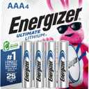 Energizer AAA Batteries, Triple A Lithium, 4 Count