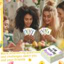 Jenaai Easter Game Charades Family Game Cards for Holiday Night, Charades Cards and Plastic Sand Time for Holiday Easter Scavenger Hunt Party Adult