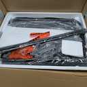 Huuger Folding Desk with 3-Level Adjustable Height and Tablet Slot, 24 Inch Foldable Computer Desk for Small Spaces, Space Saving, Study Writing Work Table for Home Office, Bedroom, Study, Black (26.6 inch)