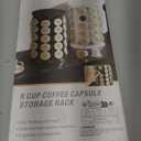 K Cup Holder, Coffee Pod Storage Carousel Holder Organizer Compatible with 40 Keurig K-Cup Pods, Home or Office Kitchen Counter Organizer