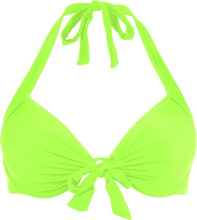 Ocean Blues Women's Push Up Bikini Top Halter Swimsuit Top (XXL)
