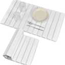 Large Stone Dish Drying Mats for Kitchen Counter, 28"(L)16"(W), Fast Drying Collapsible Dish Drying Mat, Eco-Friendly Absorbent Diatomaceous Earth Mats for Dishes Bottles, Match Any Countertop