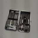 Nail Clippers Set Fingernail and Toenail Clipper Cutters for Men and Women, Professional Manicure Pedicure Grooming Kit, 18 Pieces Stainless Steel Nail Care Tools with PU Leather Travel Case (Black)