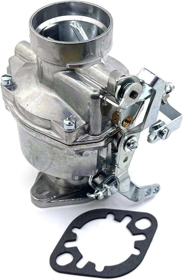 Rochester B type 1 barrel Carburetor Manual Choke #7005606 Fits 1950-1959 Chevy & GMC 235" 6 cyl 3.8L 235Cu Engine.1932-1952 Chevrolet 216ci 6-cyl engine with choke and throttle cable bracket