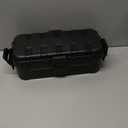 Flemoon Medium Outdoor Electrical Box (11.5x5.2x4 inch), IP54 Waterproof Extension Cord Cover w/6 Cable Entry Ports, Weatherproof Connection Box for Power Strip, Timer, Plug, Holiday Lights, Black