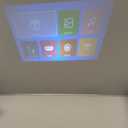 Mini projector, with wired screen sync 4K 1080P portable projector 180 rotation. 17-130" screen video projector. Compatible with smartphones, laptops.