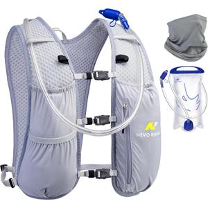 N NEVO RHINO Running Hydration Vest for Women 1.5L Water Bladder Backpack 5L Small -Lightweight Breathable Hydration Vest for Hiking Trail Running Cycling Marathon for Women