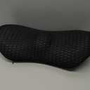 Lumbar Support Pillow for Office Chair, Memory Foam Lumbar Pillow for Lower Back Pain Relief (Black)