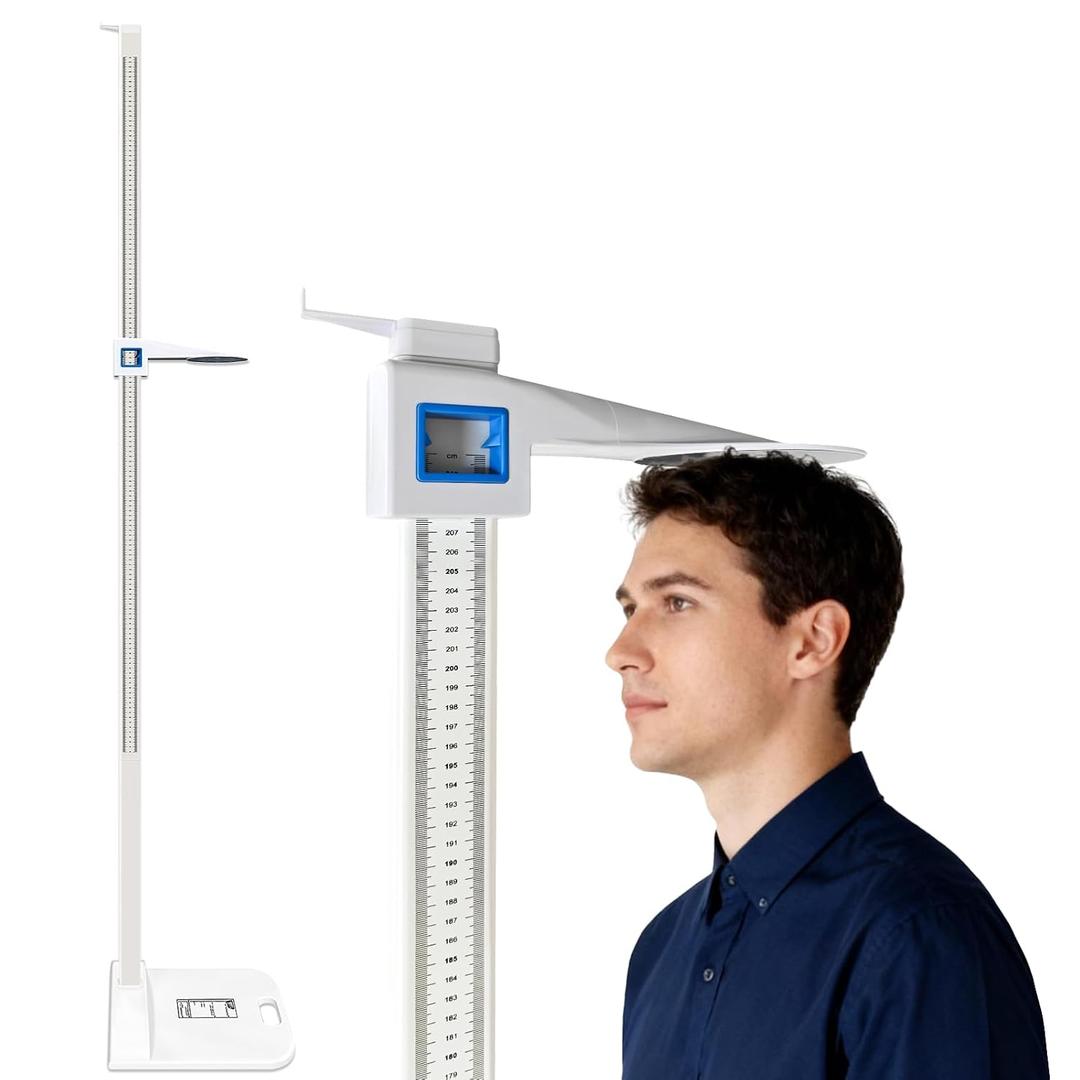 Medical Wall Stadiometer, Telescopic Height Rod 73-210cm, Aluminum Alloy | Lightweight 5-Section Telescopic Design for Home, Gym, Fitness Centers, Office Exams, and Kids of All Ages