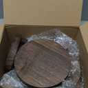 Geetery 4 Pcs Wooden Risers for Display Wood Pedestal Stand Mini Tray Stand Round Wooden Pedestal Holder Rustic Riser for Decor Tiered Tray Decor Home Kitchen, 4 Size(Brown)