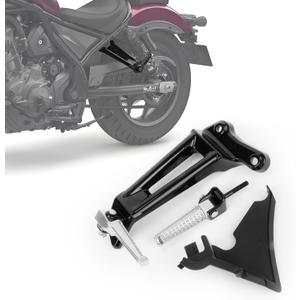 Rear Foot Pegs for Rebel 1100 - Motorcycle Footrests Passenger Footpegs Seat Pegs for Rebel 1100 CMX 1100 DCT 2021 2022 2023 2024 2025,Black