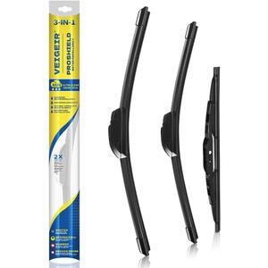 3 Pack Windshield Wiper Blades Compatible With Honda CRV CR-V 1997 1998 1999 2000 2001 Original Factory Quality Front Rear Wipers Blade Set for My Car - 20" 19" 11"