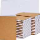 Paper Junkie 48-Pack Small Blank Notebooks Bulk - 4.25 x 5.5 in Brown Kraft Paper - Mini Journals Bulk Notebooks for Kids Sketching & Journaling