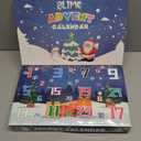 Slime Advent Calendar 2025, Christmas Countdown Calendar, 24 Days of Surprises with Glow-in-The-Dark Slime Kit, Halloween Toy for Kids Toddlers Teens Girls Boys