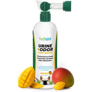 Urine & Odor Turf Detox: 32 oz Mango Scented Professional Enzyme Cleaner & Odor Eliminator for Artificial Grass, Turf, Concrete & Patios, Pet Urine Enzymatic Cleaner for Dogs & Cats