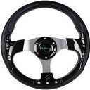 RASTP Golf Cart Steering Wheel 12.6/320mm for Club Car DS and Club Car Precedent EZGO Yamaha Golf Carts,Black