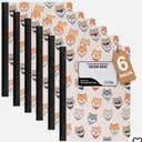Composition Notebook College Rule: 6 Pack, Cute Decorative Hardcover Writing...