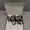 Set of 12 Black Metal S Hook Shower Hooks 1  Closed, Heavy Duty, Long Decorative Shower Curtain Hooks, Easy Glide, Buckle, Large Rust Resistant Rings for Bathroom Rods (Black, S)