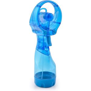 O2COOL Deluxe Handheld Battery Powered Water Misting Fan (Light Blue) (Single)