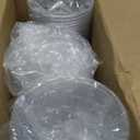 Charmount 100 Sets- 20 oz Clear Plastic Cups with Lids and Straws, Disposable To Go Cups for Cold Drinks, Coffee Bar Accessories, Iced Coffee, Smoothies