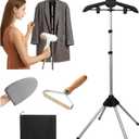 Steamer Stand Rack For Clothes Handheld Garment Hanger For Steaming Clothes Foldable Hanger Holder Stand Garment Steamer Accessories For Homes Clothing Stores & Hotels