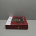 Christmas Star Tree Topper, Plug in 3D Star Tree Topper, 11”Golden Glittered Metal Hollow Designed Built-in 10 Bulbs String Lights for Christmas Tree Decorations