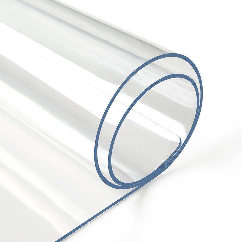 Deep Dream 2mm Thick Clear Table Cover Protector 36 x 60 Inch, Plastic Table Cover Rectangle, PVC Clear Table Protector, Desk Protector Mat for Dining Room Table