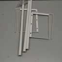 HGZBS Expandable Shoe Rack Organizer - Adjustable Shoe Rack & Under Cabinet Shelf - for Shoe or Clothing Storage and Organization, Under Shelf Storage (White, 1 Pcs)