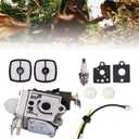munirater K85 Carburetor with Air Filter Kit Replacement for PB-251 PB-265L PB-265LN RB-K85 A021001350 A021001351