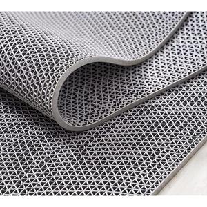 MYOYAY Non Slip Drainage Floor Mats 4x10 Ft, Commercial PVC Mesh Hollow Drainage Mat, Bathroom Flooring Mats, for Garage Restaurant Swimming Pool Bath Shower Wet Area (Gray)