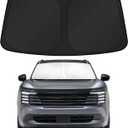 KUST Windshield Sun Shade for Chevy Chevrolet Equinox EV 2024-2025 2026 Custom Fit Sunshade Foldable Sun Protectors Interior Accessories Blocks UV Rays